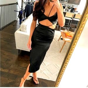 Zara midi cut out dress